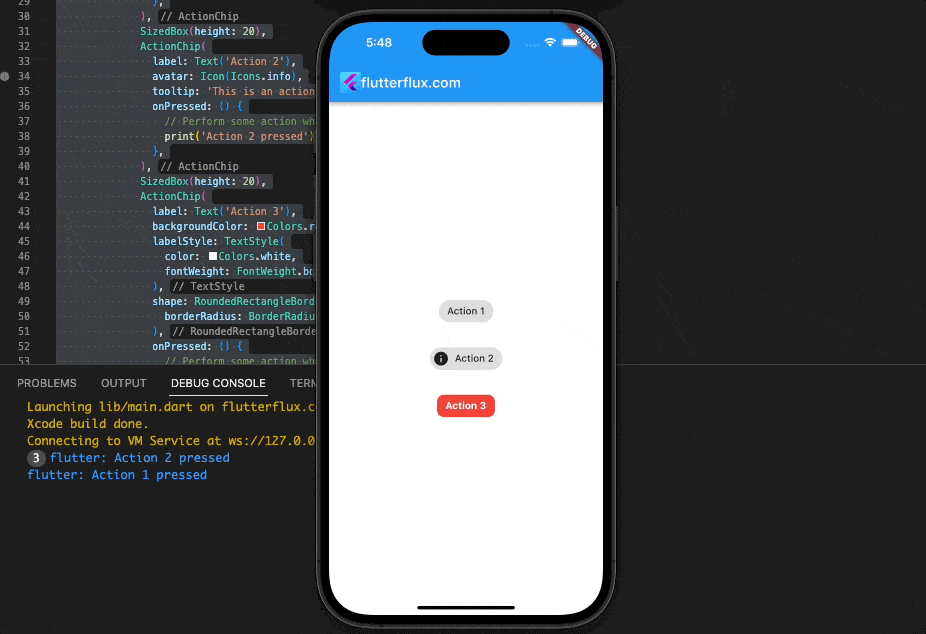 How to Create ActionChip in Flutter