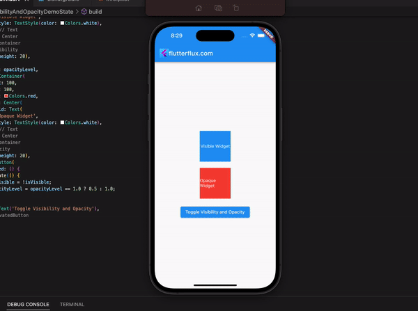 show-hide-widgets-using-Visibility-and-Opacity-Flutter
