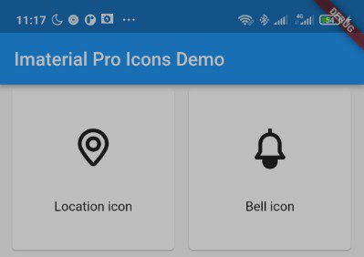 The iMateral Pro Icon pack available as Flutter Icons